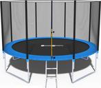 Trampoline - blauw - 435 cm - met net en ladder - tot 150 KG, Kinderen en Baby's, Ophalen of Verzenden, Nieuw