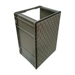 Kunststof bak met grijpopening 600x400x320 mm PP grijs, Ophalen of Verzenden