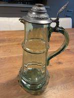 anders - Drinkset (6) - groen glas - Antieke drinkset 6, Antiek en Kunst, Antiek | Glaswerk en Kristal