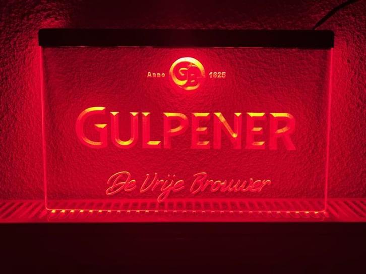 Gulpener neon bord lamp LED verlichting reclame lichtbak, Huis en Inrichting, Lampen | Overige, Nieuw, Verzenden