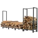 TRUUSK Brandhoutrek 240 x 32 x 115 cm - Twee secties - Drie, Huis en Inrichting, Haarden, Verzenden, Nieuw