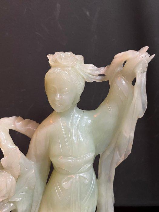 Chinees beeld van Guanyin - Hout, Steen - artesanos chinos, Antiek en Kunst, Antiek | Overige Antiek