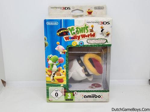 Nintendo 3DS - Yoshis Woolly World + Amiibo Yarn Poochy - B, Games en Spelcomputers, Games | Nintendo 2DS en 3DS, Gebruikt, Verzenden