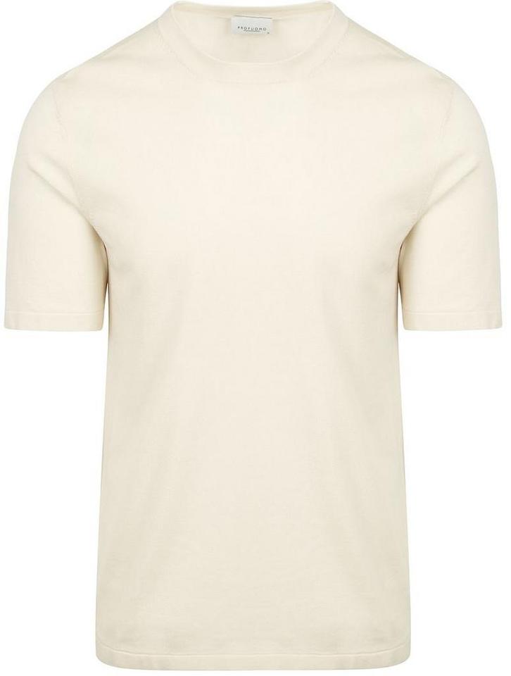 Profuomo T-Shirt Knitted Ecru maat Maat 52/54 (L) Heren, Kleding | Heren, T-shirts, Nieuw, Maat 52/54 (L), Verzenden