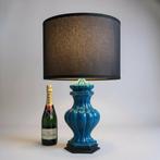 Tafellamp - Tafel lamp - Superb Blue crackle 70s - Keramiek,