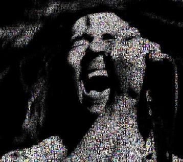 David Law - Crypto Bob Marley X - Format XL 60x60 beschikbaar voor biedingen