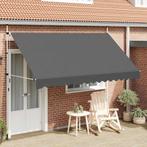 vidaXL Luifel handmatig uittrekbaar 350 cm antraciet, Tuin en Terras, Verzenden, Nieuw