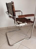 Fauteuil - Chroom, Leder