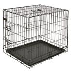 Cage de transport, noire 63x48x57cm, 1 porte - kerbl, Animaux & Accessoires, Neuf