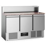 Pizzawerkbank | 402L | 3 Deuren (1/1 GN) | Boven 8x 1/6 GN, Zakelijke goederen, Verzenden, Nieuw in verpakking