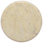 vidaXL Tafelblad Ø40x2,5 cm marmer crèmekleurig, Huis en Inrichting, Verzenden, Nieuw