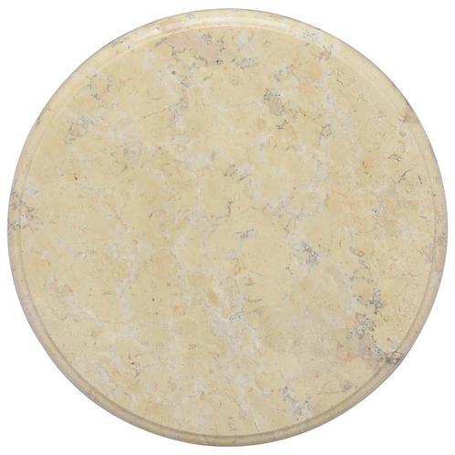 vidaXL Tafelblad Ø40x2,5 cm marmer crèmekleurig, Huis en Inrichting, Tafelonderdelen, Nieuw, Verzenden