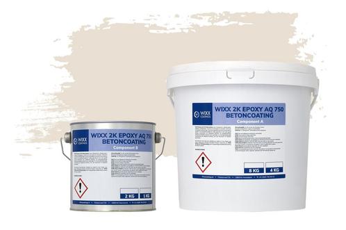 Wixx 2K Epoxy AQ 750 Betoncoating RAL 9001 | Crèmewit, Doe-het-zelf en Bouw, Verf, Beits en Lak, Nieuw, Verzenden