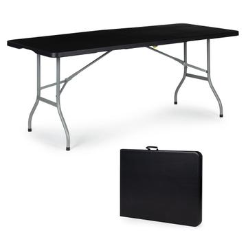 Klaptafel - campingtafel - 153x70x73,5cm - zwart disponible aux enchères