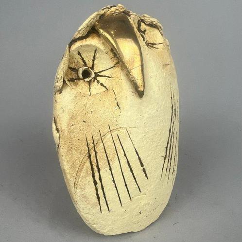 Ewa Budzowska - The owl- (with 24carat gold), Antiek en Kunst, Kunst | Designobjecten