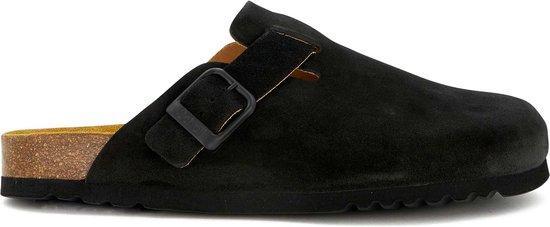 SCHOLL OLIVIER NEW Suede SA Mens Black FALSO Clogs - Blac..., Kleding | Heren, Schoenen, Nieuw, Verzenden