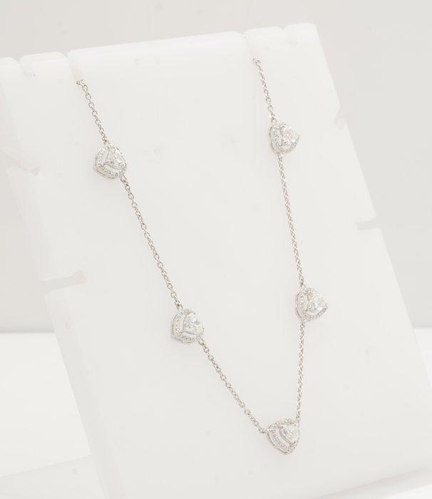 Halsketting - 14 karaat Witgoud - 2.88ct. tw. Diamant, Bijoux, Sacs & Beauté, Colliers