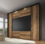 Kledingkast zwart eiken 279x67x214 Garderobekast, Huis en Inrichting, Verzenden, Nieuw