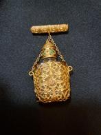 Parfumfles - Chatelaine - amberkleurig glas