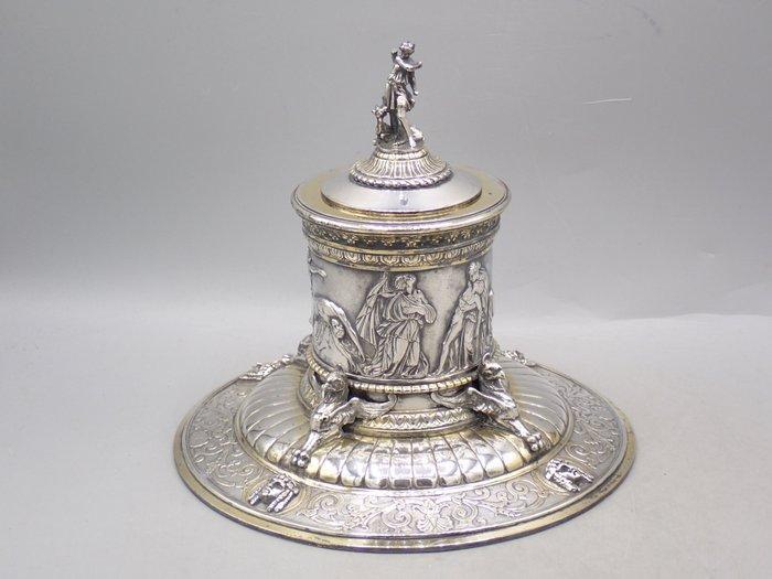 Elkington Mason & Co. - Pierre-Emil Jeannest - Inktpot -, Antiquités & Art, Antiquités | Autres Antiquités