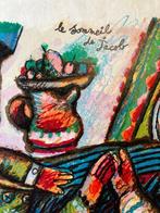 Théo Tobiasse (1927-2012) - Le sommeil de Jacob [sur Japon], Antiquités & Art
