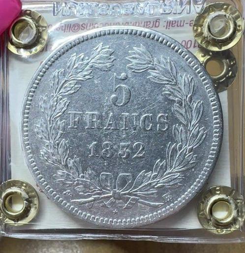 Frankrijk. Louis Philippe I. 5 Francs 1832-BB, Strasbourg, Postzegels en Munten, Munten | Europa | Euromunten