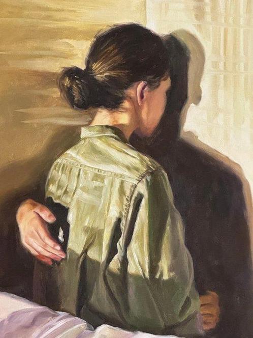 Naghme Hesari - absent presence, Antiek en Kunst, Kunst | Schilderijen | Modern