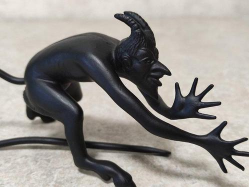 Beeldje - Beeldje Duivel, Satyr, jaren 50. Gietijzer USSR., Antiek en Kunst, Kunst | Designobjecten