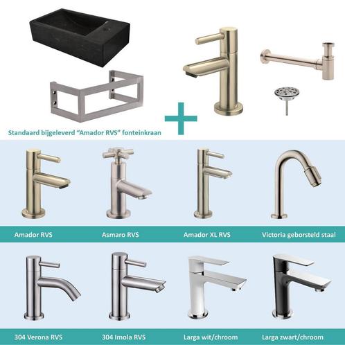 FonteinPack Recto Natuursteen Rechts Met MontageFrame, Doe-het-zelf en Bouw, Sanitair, Overige typen, Nieuw, Ophalen of Verzenden