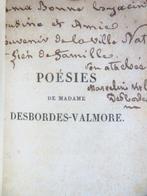 Signé; Marceline Desbordes-Valmore - Poésies de Marceline, Antiquités & Art