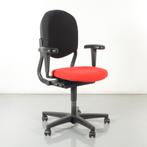 Ahrend 220 bureaustoel, zwart/rood, 2D armleggers, Huis en Inrichting, Bureaustoelen, Ophalen of Verzenden, Gebruikt