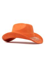 Cowboyhoed Koningsdag Oranje Strass Steentjes Ketting Roestb, Kleding | Dames, Ophalen of Verzenden, Nieuw