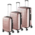tectake Kofferset Brice 3-delig, TSA-slot - roségoud, Handtassen en Accessoires, Uiterlijk | Cosmetica en Make-up, Verzenden, Nieuw
