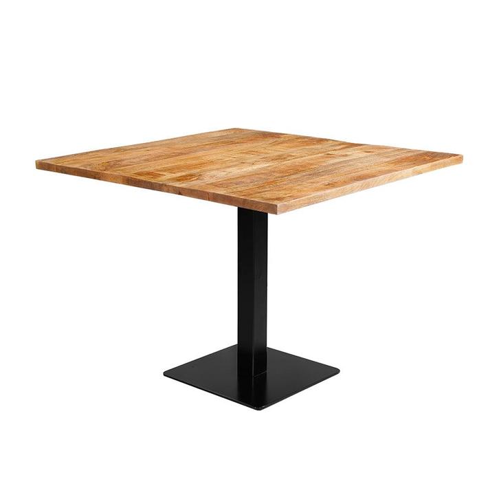 Mangohout Horecatafel Vierkant 100x100 cm, Huis en Inrichting, Tafels | Eettafels, Nieuw, Verzenden