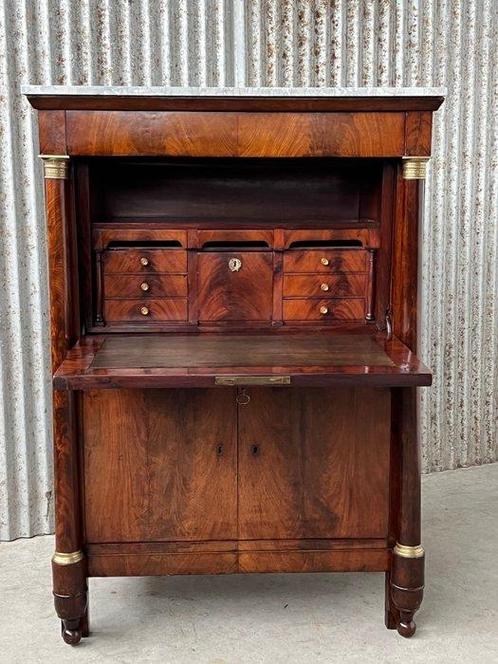 Secrétaire à abattant - Secrétaire, bureau, bureau, bureau, Antiek en Kunst, Antiek | Overige Antiek