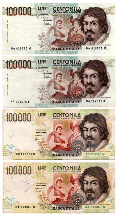 Italie. - 12 banconote da 1000 lire a 100.000 lire (Sans, Postzegels en Munten, Bankbiljetten | Europa | Niet-Eurobiljetten