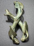 Romain antique Bronze Fragment exquis dune couronne de