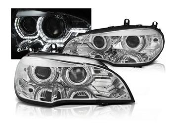 Xenon koplampen Angel Eyes LED geschikt voor BMW X5 E70, Auto-onderdelen, Verzenden, Nieuw, BMW
