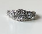 Bague - 14 carats Or blanc Diamant (Naturelle) - Diamant -, Handtassen en Accessoires, Ringen, Nieuw