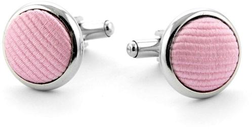 Zijde Manchetknopen Roze F03 maat  Heren, Handtassen en Accessoires, Manchetknopen, Nieuw, Verzenden