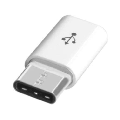 Micro-USB naar USB-C Adapter Converter - High Speed - Wit, Audio, Tv en Foto, Audiokabels en Televisiekabels, Nieuw, Verzenden