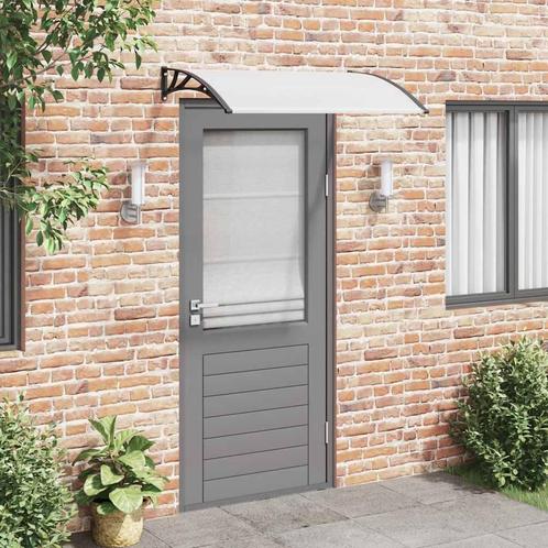 vidaXL Deurluifel 120x75 cm PC zwart en transparant, Tuin en Terras, Zonneschermen, Nieuw, Verzenden