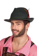 Tiroler Hoed Donkergroen Oktoberfest Touw Veren Hoedje Tirol, Ophalen of Verzenden, Nieuw