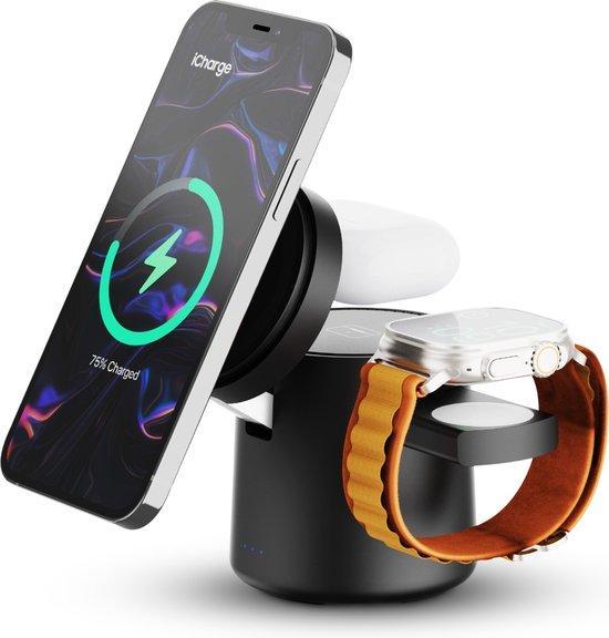 iCharge AirSlim - Qi2 Edition - 3 in 1 Magnetische Snelle..., Auto diversen, Auto-accessoires, Nieuw, Verzenden