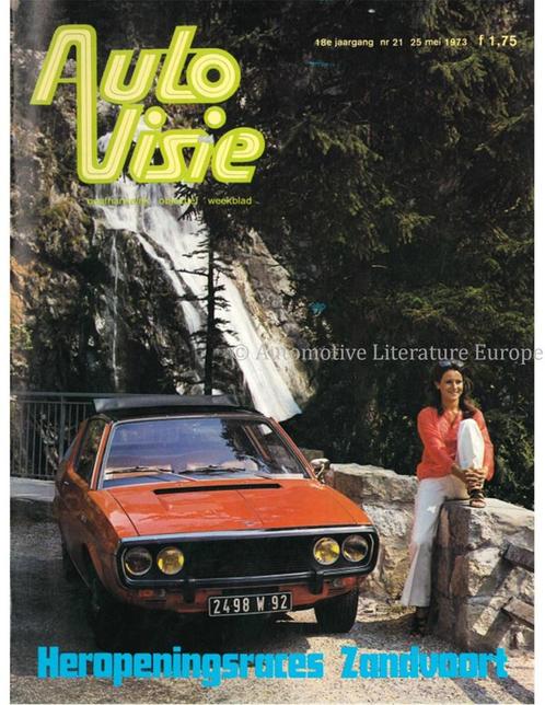 1973 AUTOVISIE MAGAZINE 21 NEDERLANDS, Boeken, Auto's | Folders en Tijdschriften