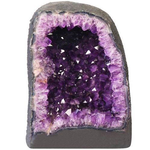 Neonpaarse Amethist - Geode - 39x25x22 cm- 31 kg, Verzamelen, Mineralen en Fossielen