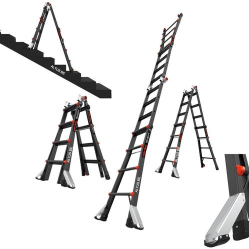 Little Giant Multifunctionele ladder 4×5 velocity black pro, Doe-het-zelf en Bouw, Ladders en Trappen, 4 meter of meer, Opvouwbaar of Inschuifbaar