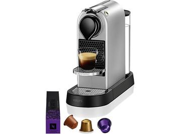 Krups -  Nespresso Citiz  (xn741b10) - Zilver, Verzenden, Koffiepads en cups