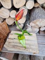Beeld, Handmade Glass Tulip - 18.5 cm - Glas, Antiek en Kunst