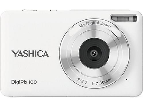 Yashica DigiPix 100 - Compactcamera 44Mpx - Wit, Huis en Inrichting, Woonaccessoires | Overige, Zo goed als nieuw, Verzenden